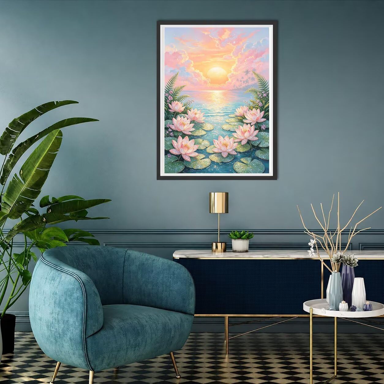 5D Diamond Painting Kit Completo Paesaggio Pittura Diamante DIY 60x80-1422