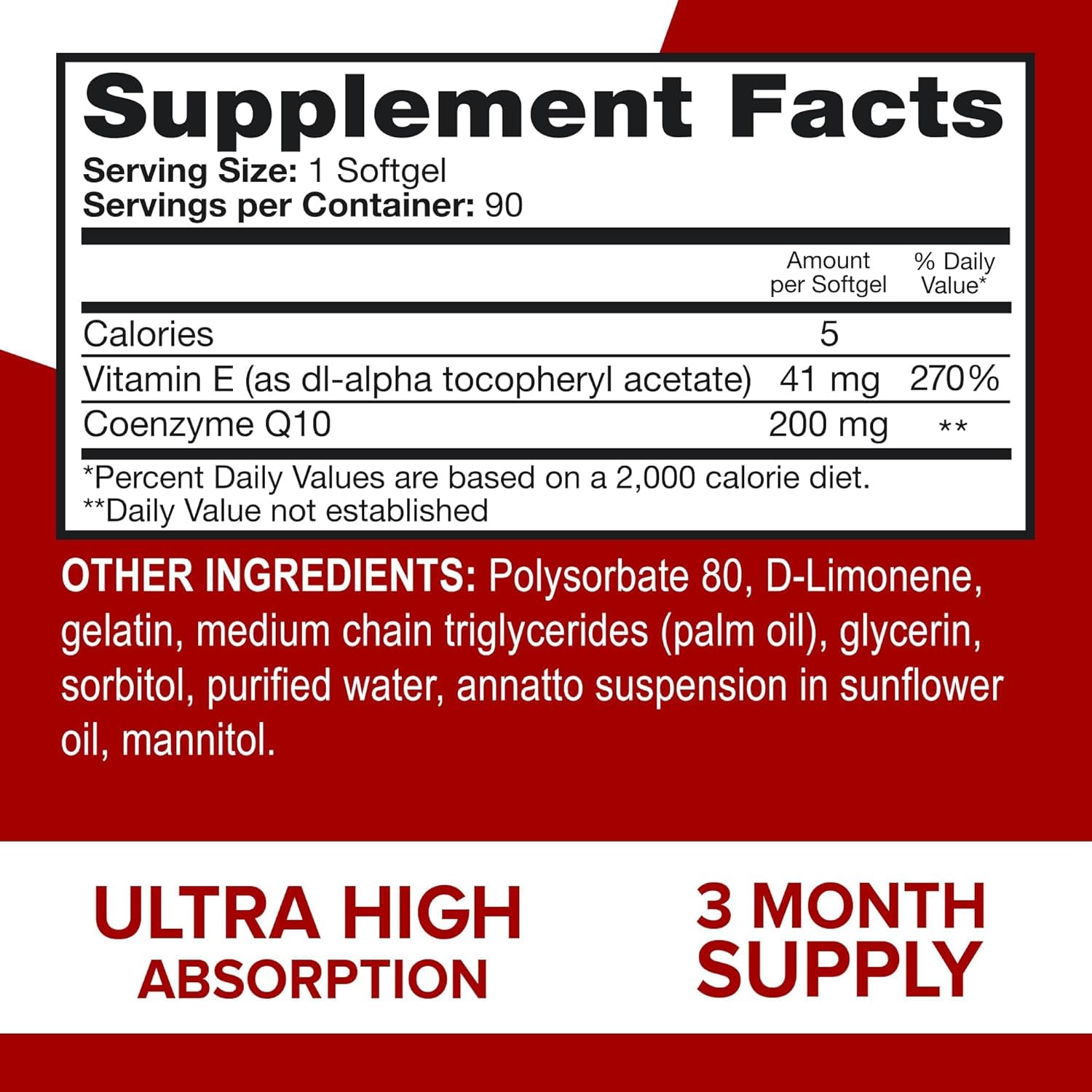 Qunol Ultra CoQ10 200mg, Ultra-High Absorption, Antioxidant, 90 Softgels — Amazon image 6