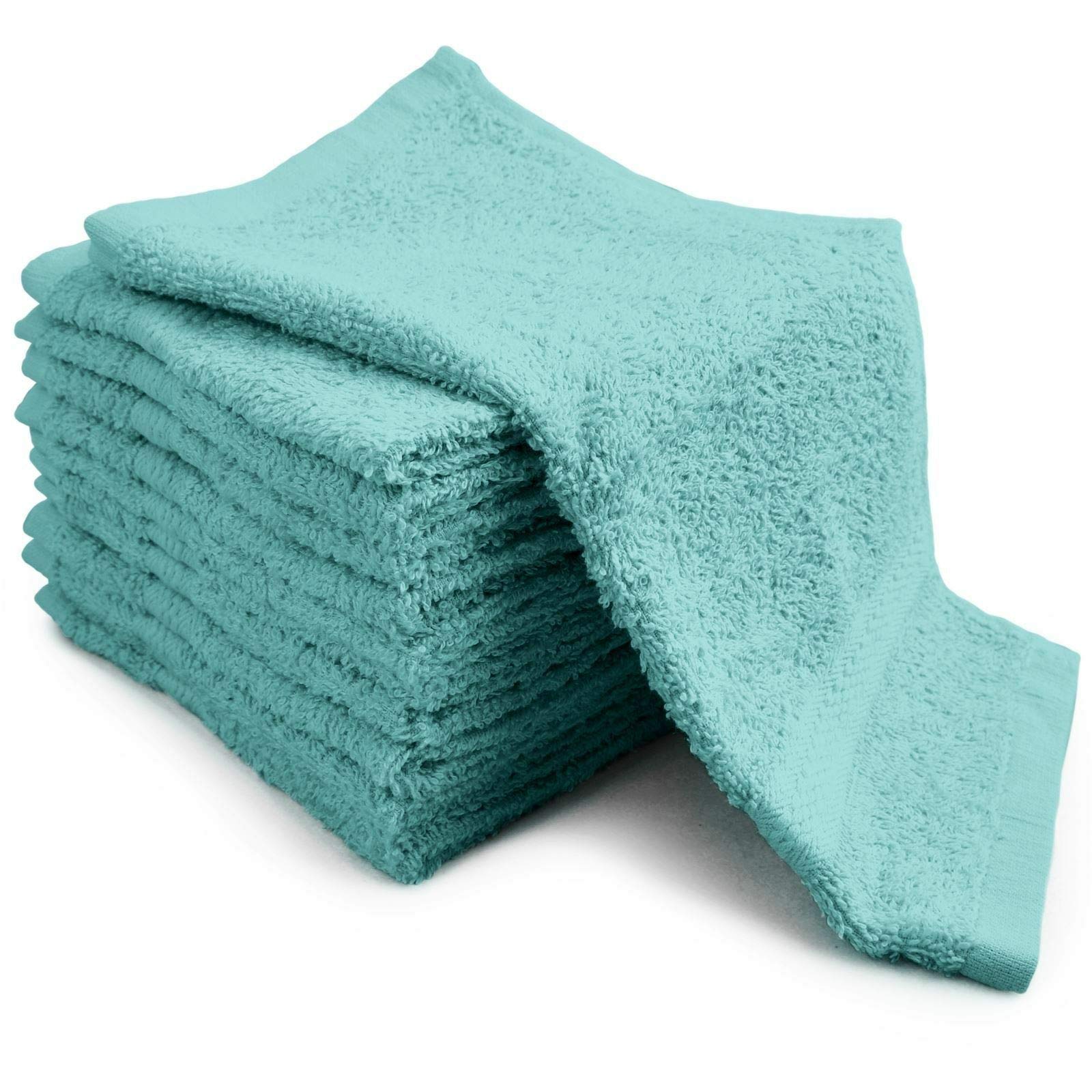 Besunshine Teal Multi-Buy Premium 100% Egyptian Cotton Terry Tea Towels Kitchen Dish Towels Extra Absorbent (, 6)