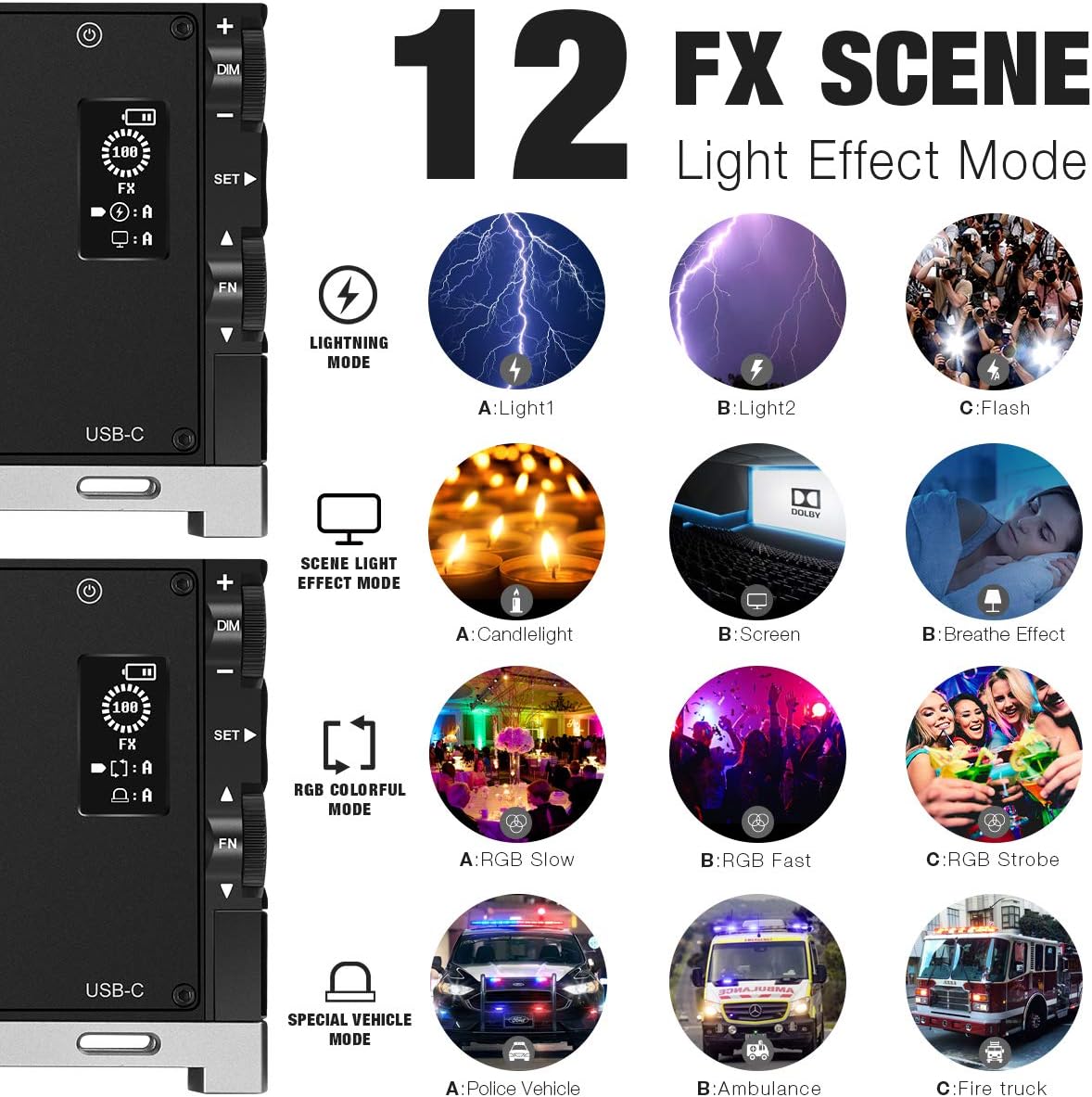 Super Deal Product Pixel G1s RGB Video Light, Built-in 12W Rechargeable Battery LED Camera Light Full Color 12 Common Light Effects, CRI≥97 2500-8500K LED Video Light Panel with Aluminum Alloy Body Free Shipping Over $50 Pixel G1s RGB Video Light, Built-in 12W Rechargeable Battery LED Camera Light Full Color 12 Common Light Effects, CRI≥97 2500-8500K LED Video Light Panel with Aluminum Alloy Body