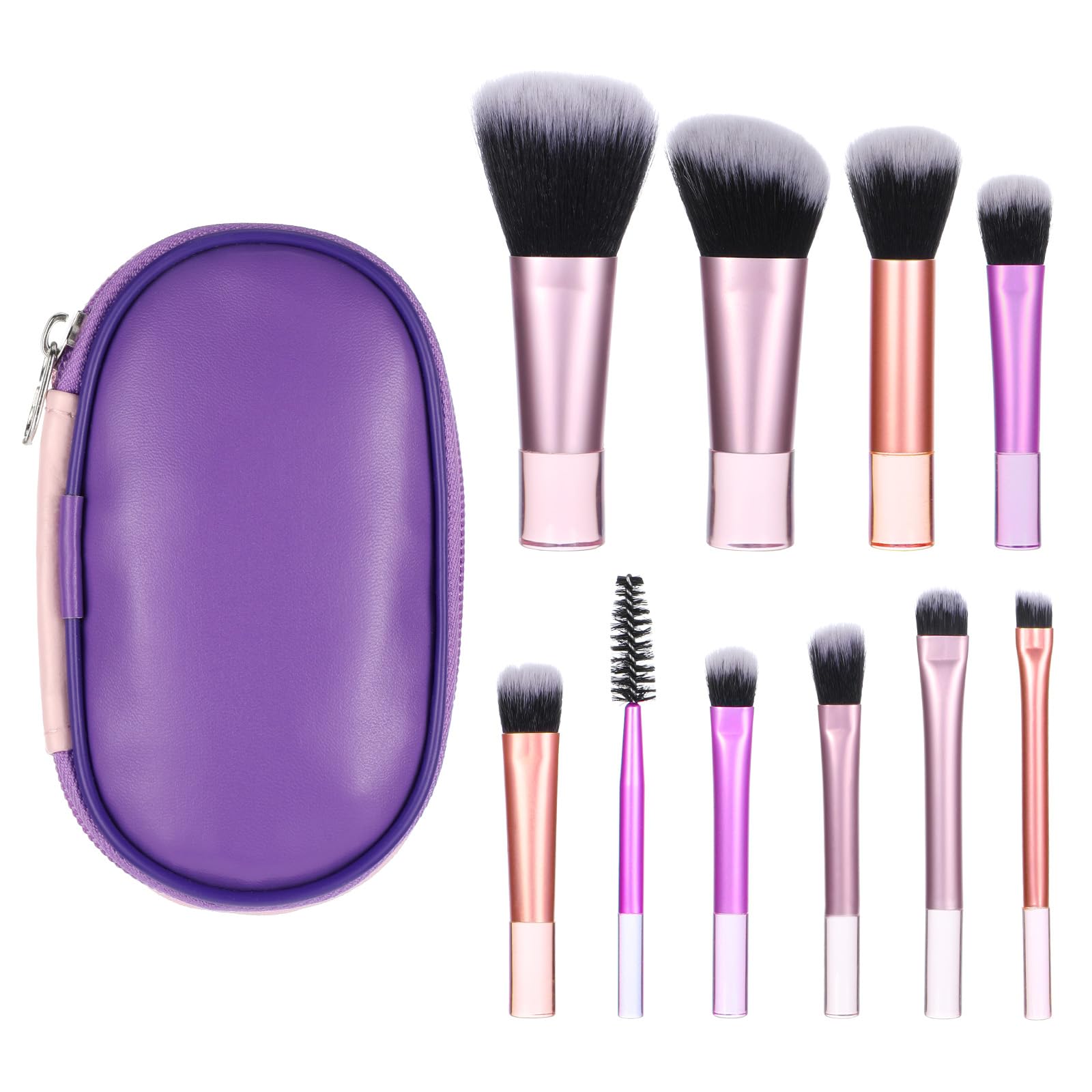 Mini Travel Makeup Brush Set including Pouch