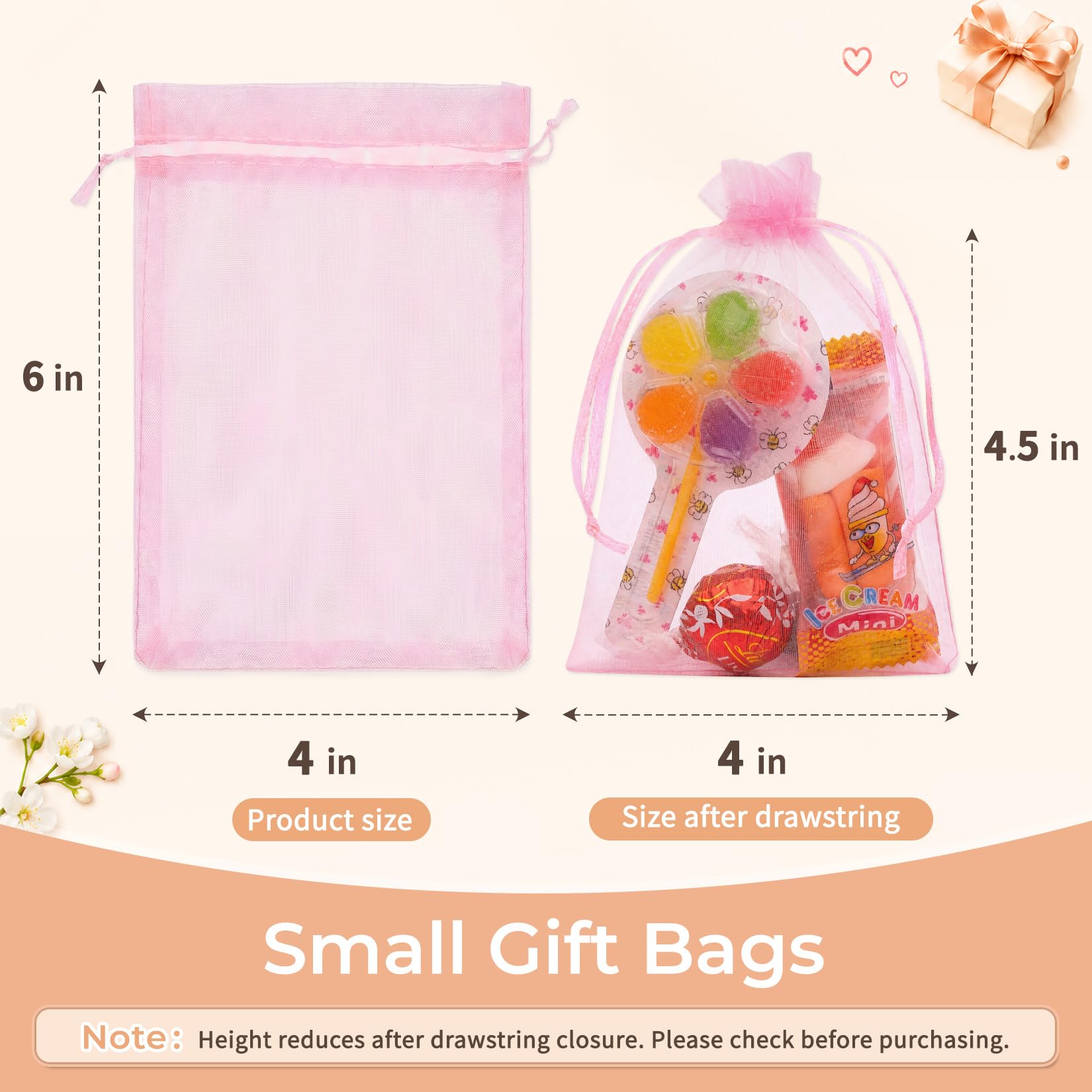 Crweety 50 sztuk niebieskich torebek z organzy jezioro 10 x 15 cm, małe siatkowe woreczki prezentowe ze sznurkiem, elegancka pusta torba zapachowa na biżuterię, ślub, przyjęcie urodzinowe i cukierki