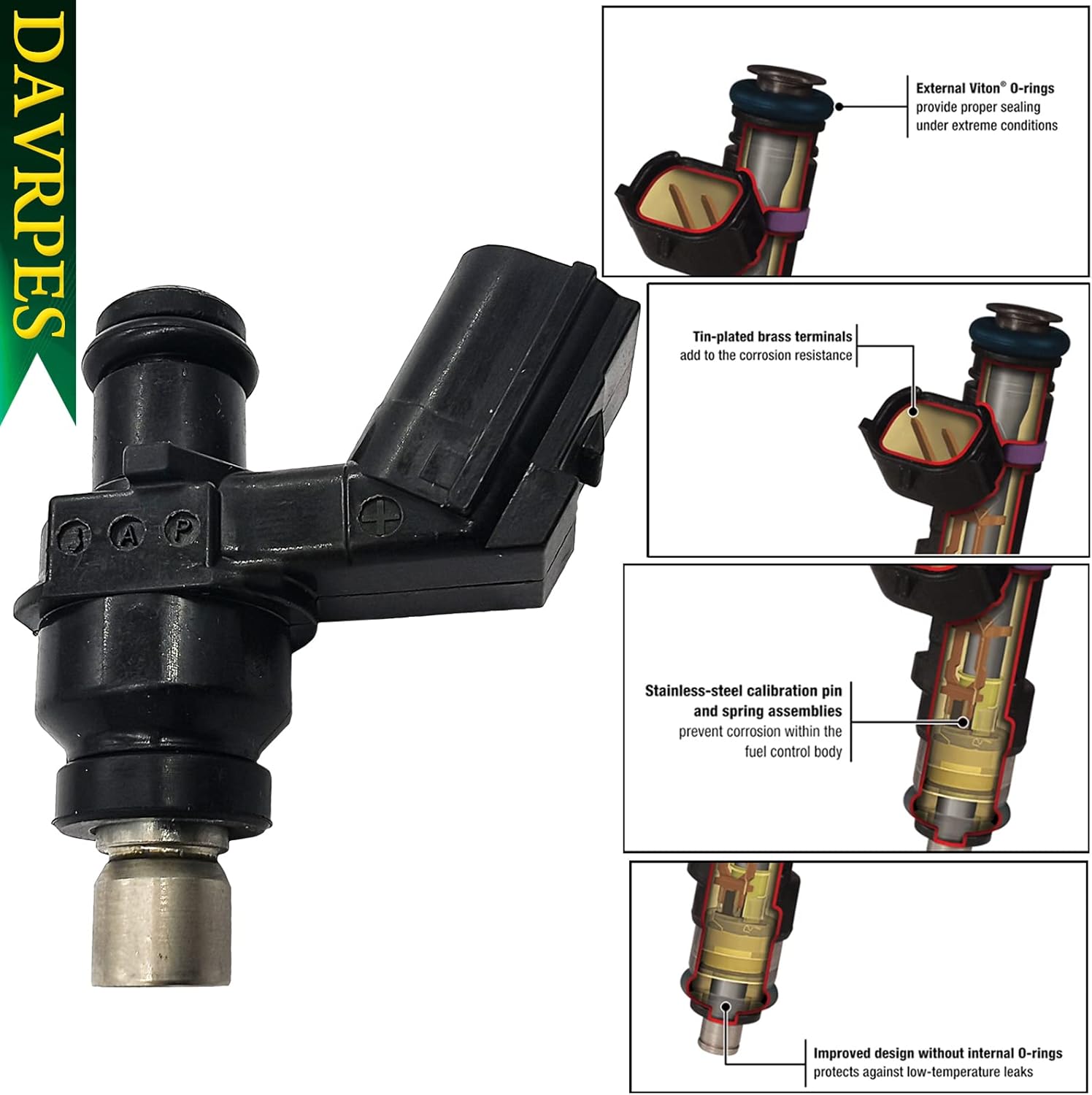 16450-HR3-A42 Fuel Injector Fuel Spray Nozzle Engine For Honda TRX420 2014-2020 TRX500 2014-2019 SXS500 2015-2020 TRX520 2020 Replace#16450 HR3 A42｜16450 HR3 A42｜16450-HR3-A43