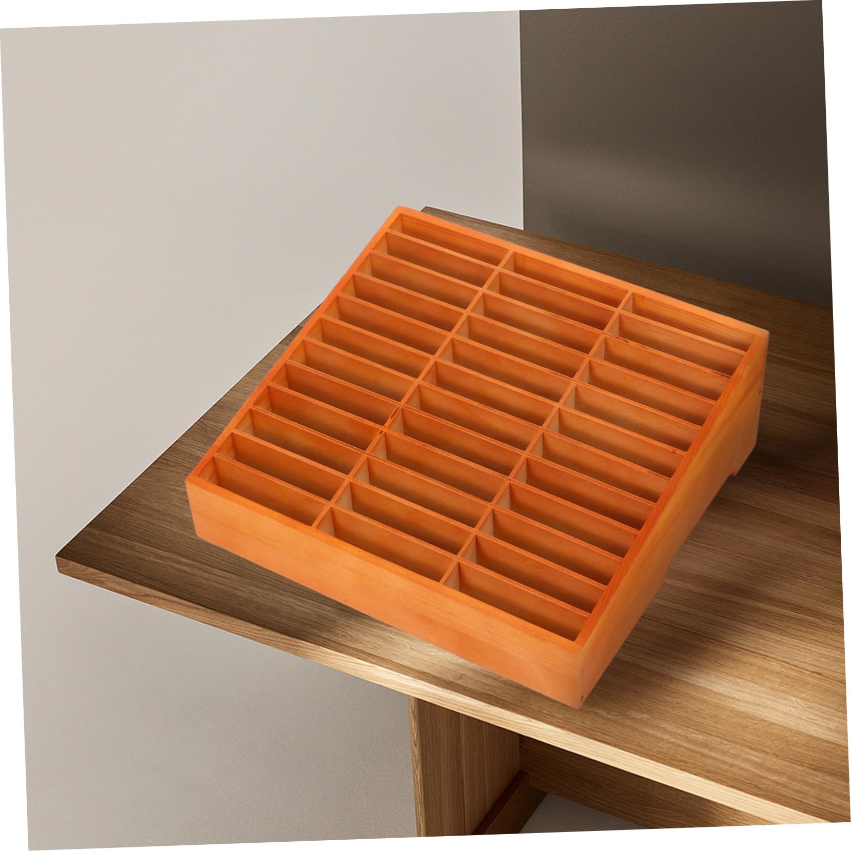 Artibetter Holz Schreibtisch Organizer Kasten mit Mehreren Fächern