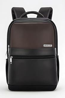 45cm Pioneer 24 Litres Laptop Backpack with Trolley Sleeve For Men & Women|Vegan Leather|Office Travel Backpack|Front organizer|Bottle Holder|Fits upto 14" Laptop