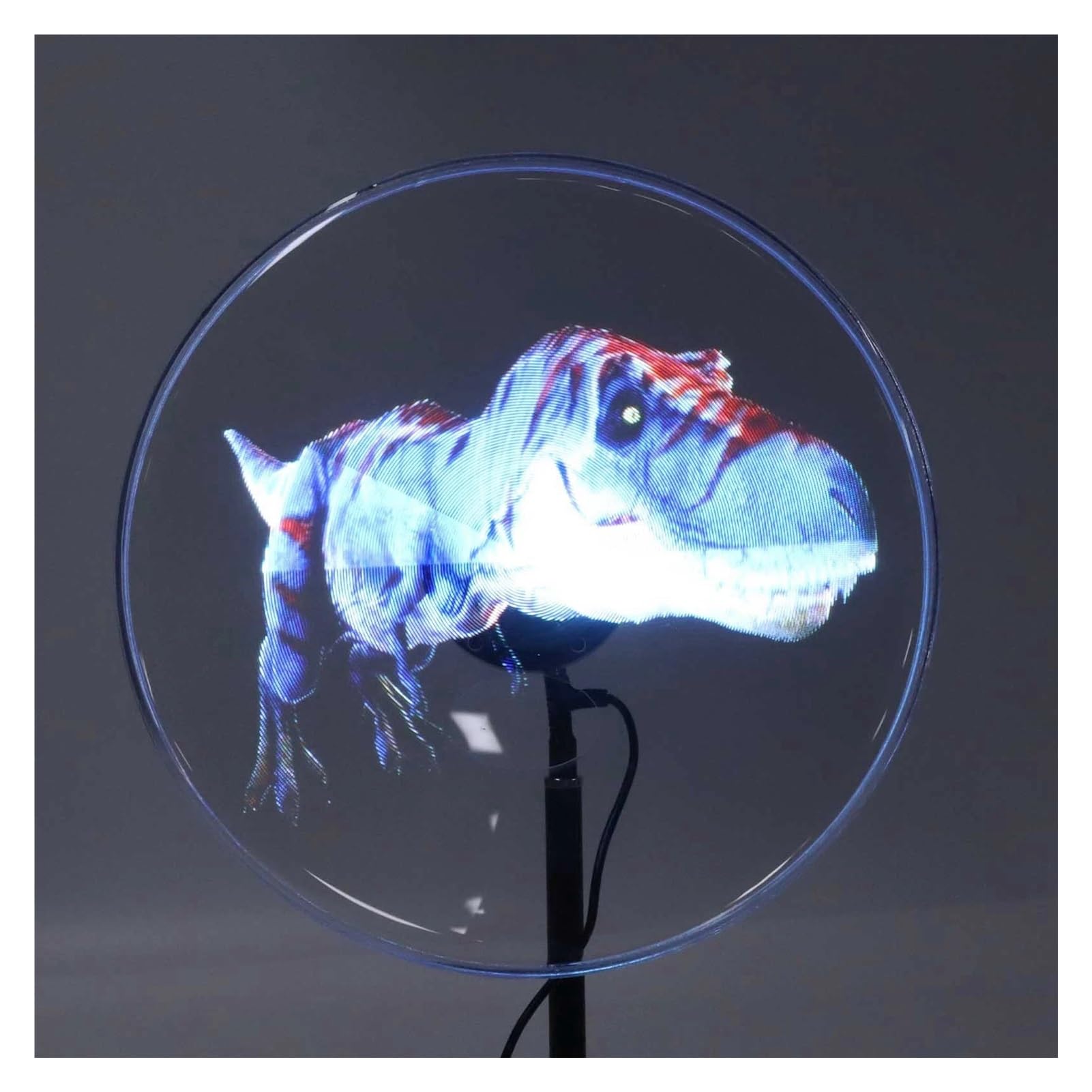 Wyświetlacz reklamowy 3D Hologram Fan 176 stopni kąt widzenia 256 koralików LED Holograficzny projektor Proste zarządzanie