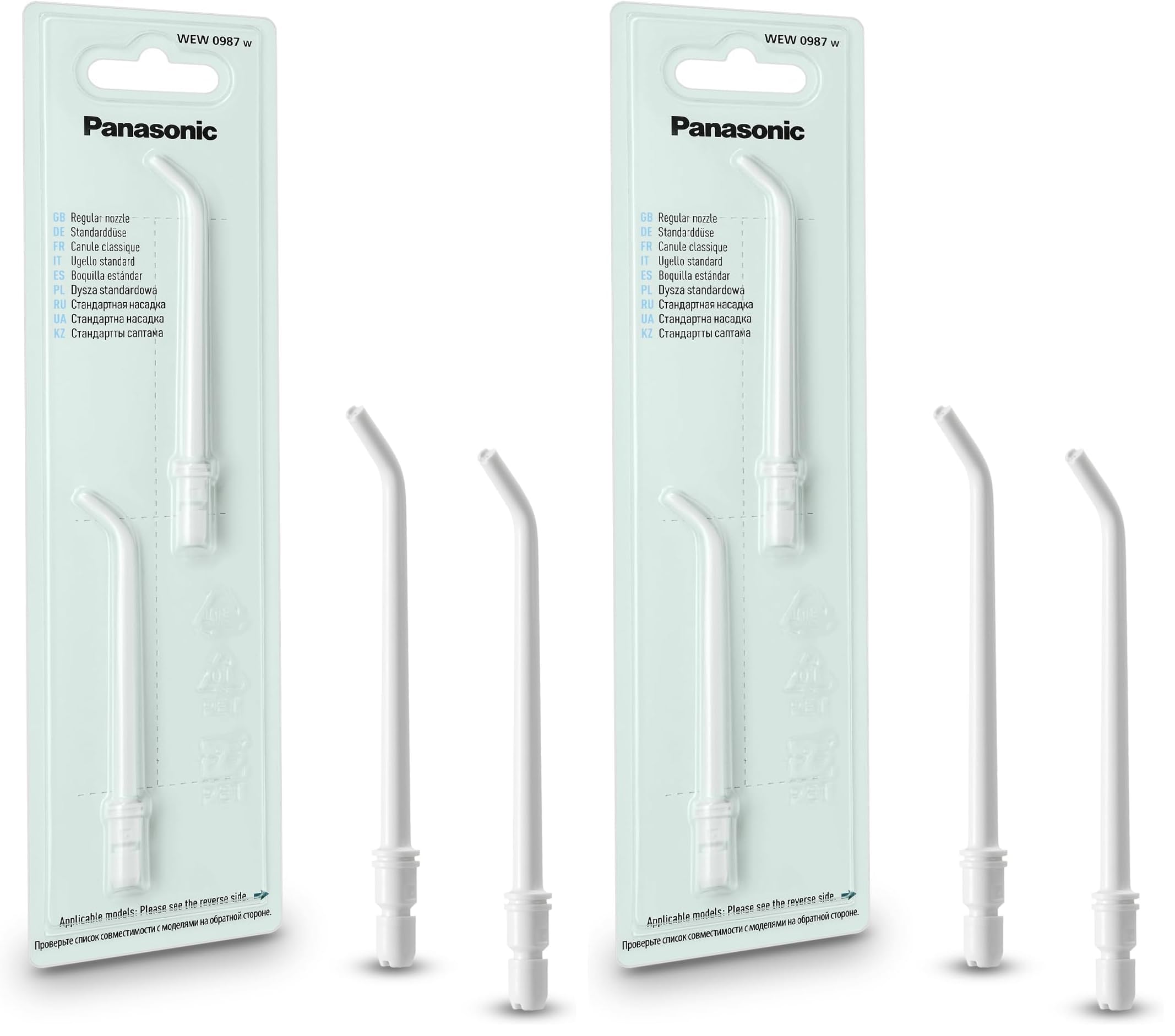Panasonic Boquilla Wew0987 Para El Irrigador Oral D11 (Paquete de 2)