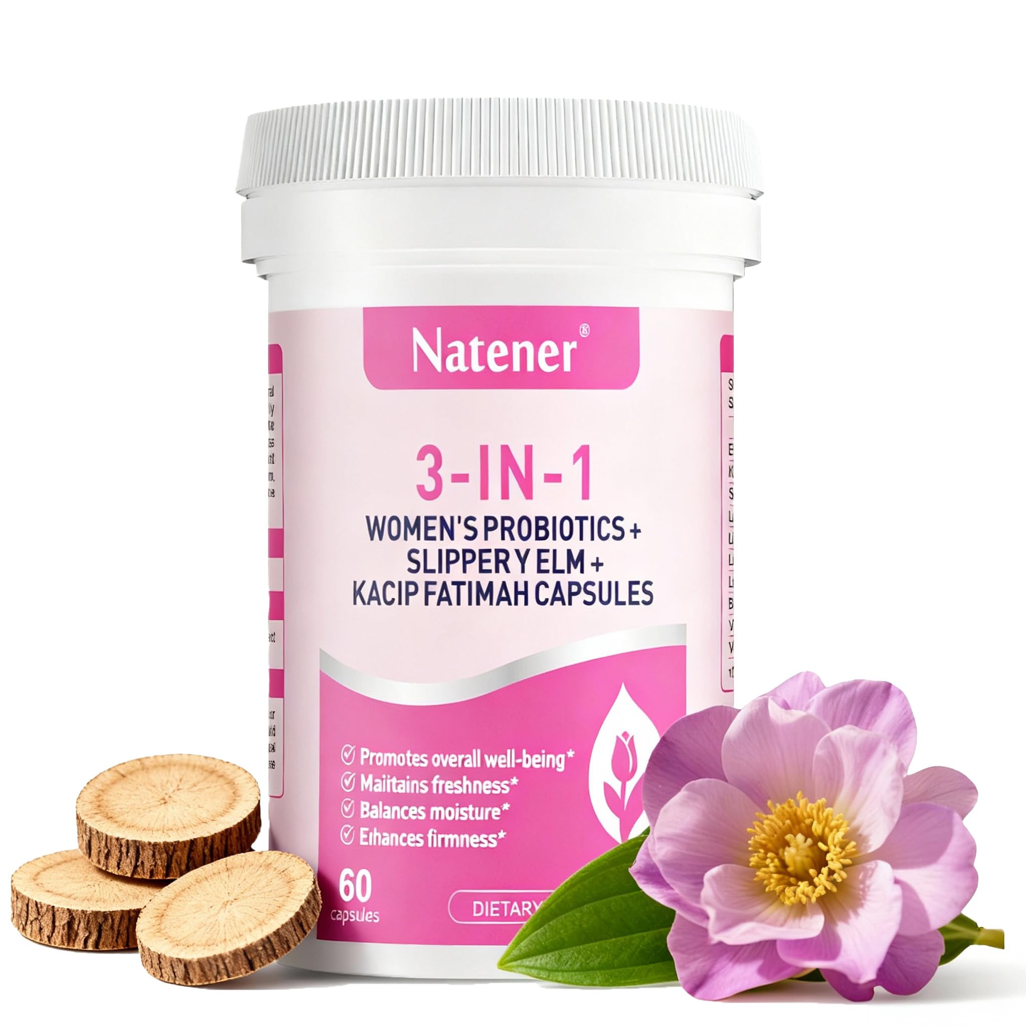 Amazon.com: Natener 3 in 1 Vaginal Probiotics for Women - 600mg