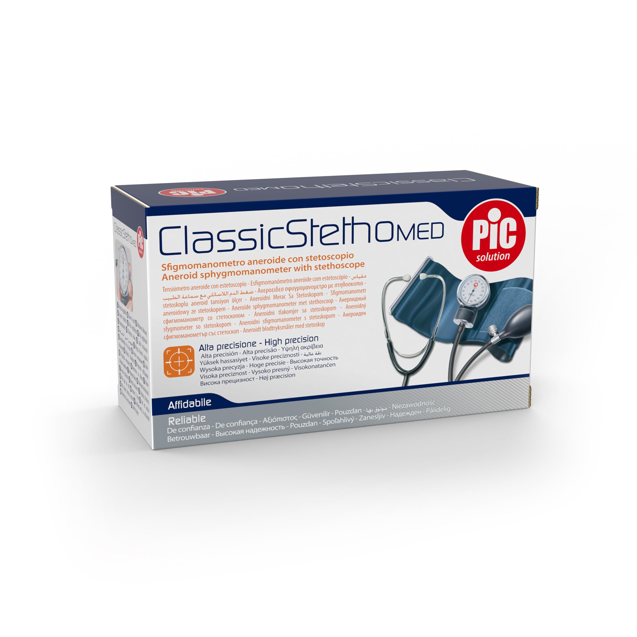 Pic Solution Misuratore di Pressione Aneroide con Stetoscopio per Uso Professionale ClassicStethoMED