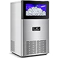 Deco Chef Commercial Ice Maker 99lb Every 24 Hours 33lb Storage Capacity Stainless Steel Great for Hotels, Restaurants, Bars, Homes, Offices Includes Connection Hoses and Ice Scoop