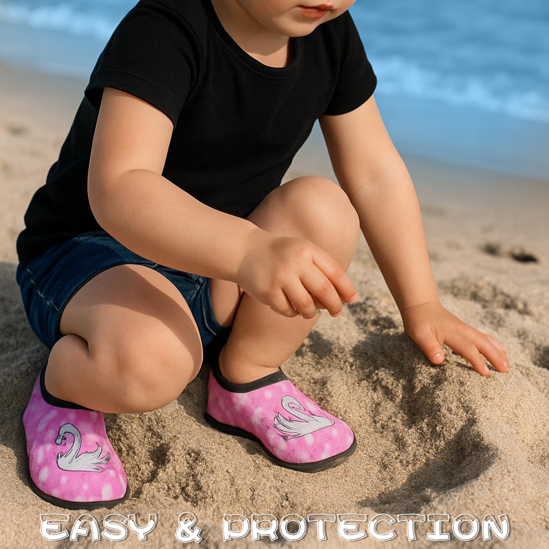 Scarpe da Scoglio Bambini, Scarpe Mare Rapida Asciugatura, Antiscivolo Scarpette da Scoglio per Bambino Bambina e Ragazzi Ragazze Gr.26-29