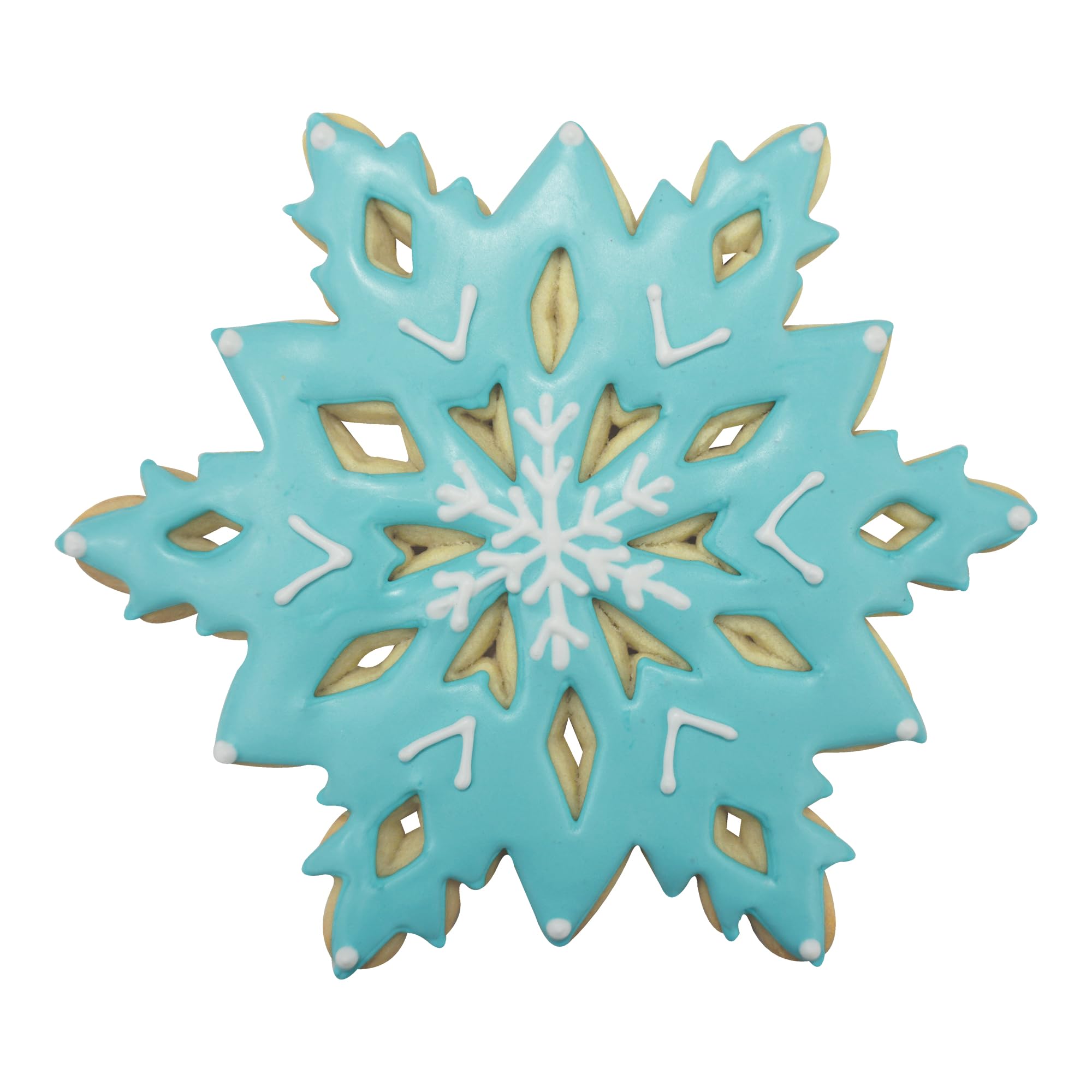 R y M internacional copo de nieve con recortes molde para galletas (3 unidades), multicolor