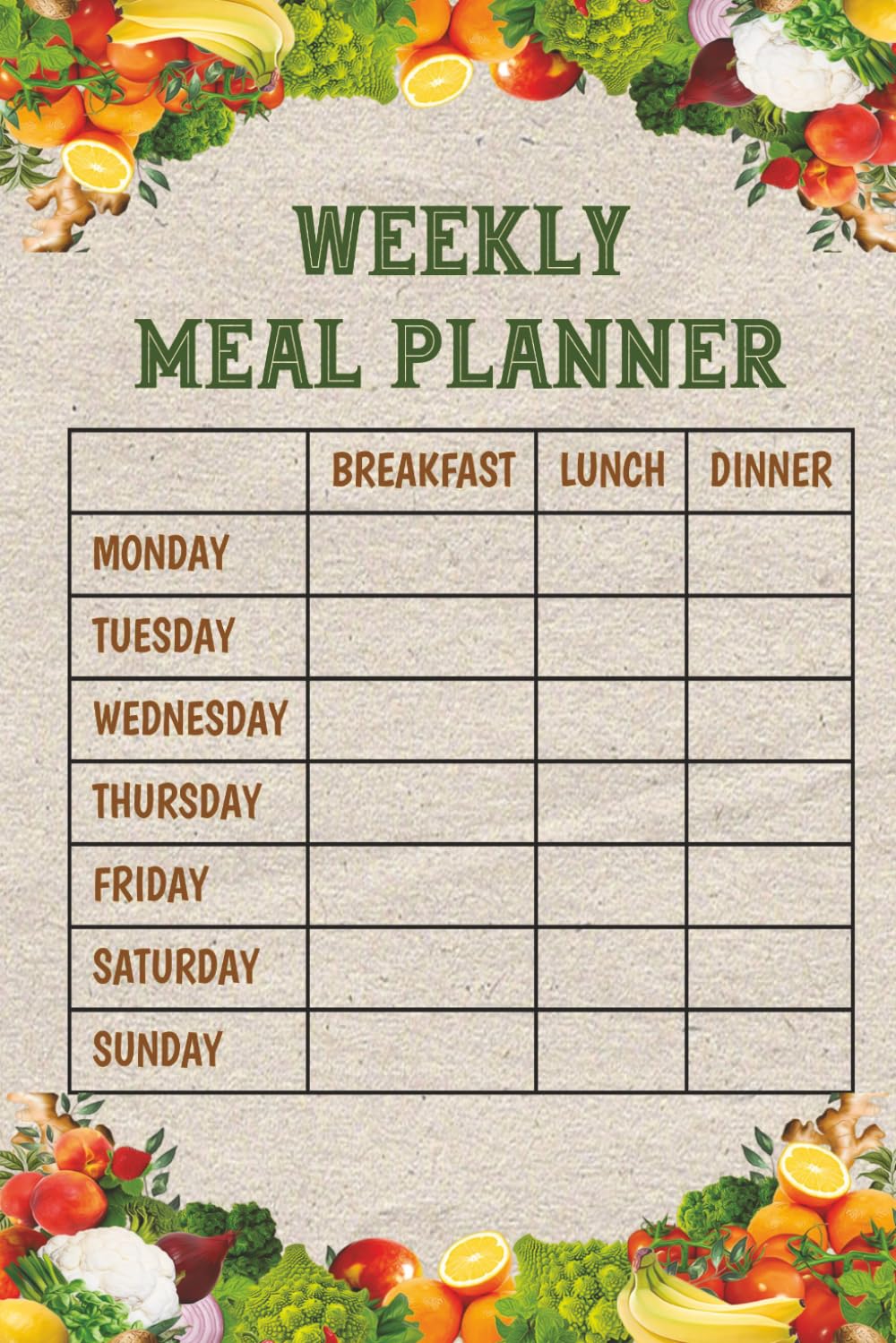 52-Weeks Meal Planner with Shopping List: Weekly Food Journal for Effortless Meal Preparation and Kitchen Organization | Stress free Clean Eating Menu ... for Home Cooking and Meal Management.
