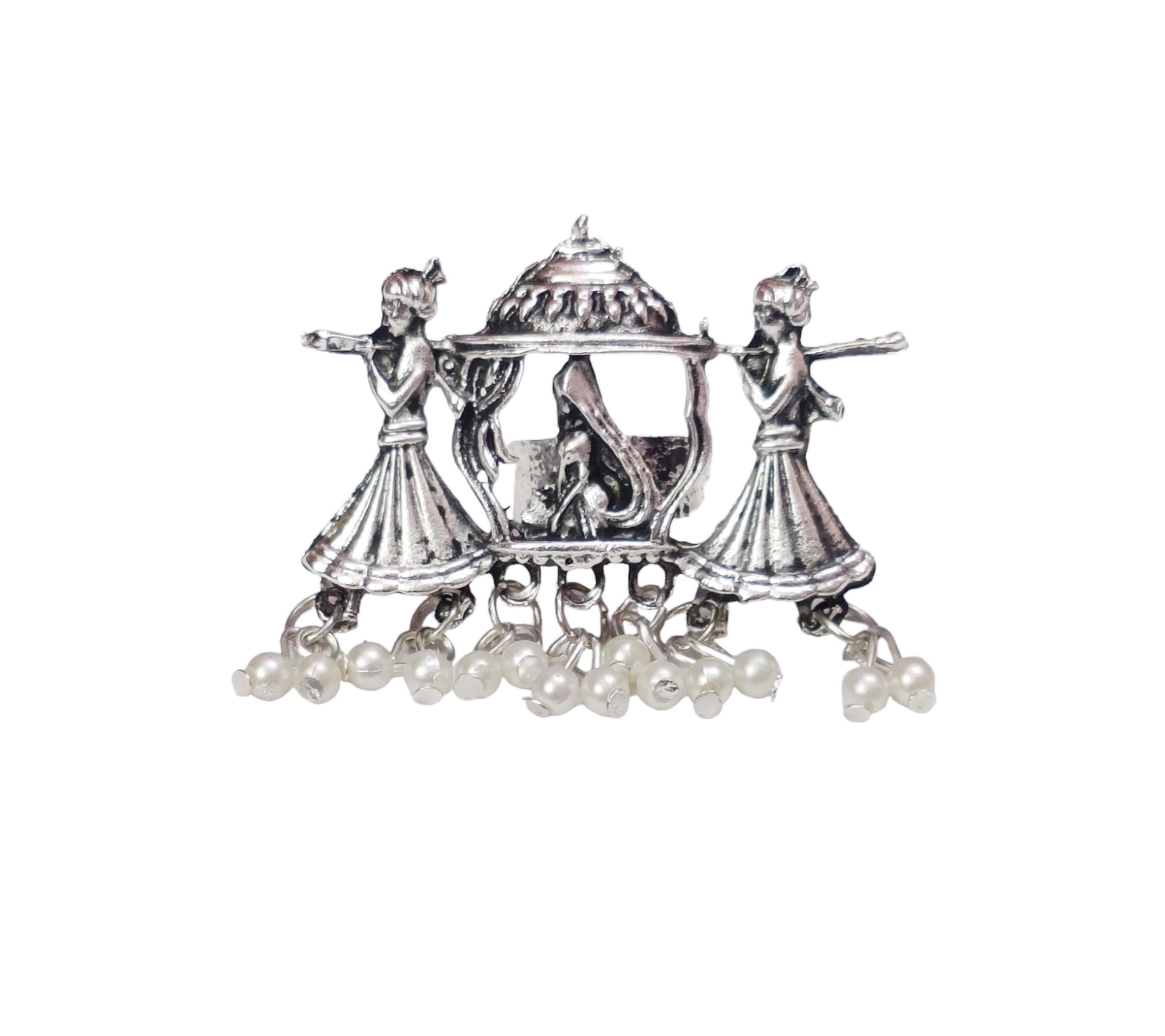 Total Fashion Jewellery Boho Style Silver Oxidised Big Ring for Brass Women & Girls (B07NC5FFTW) Amazon Price History, Amazon Price Tracker