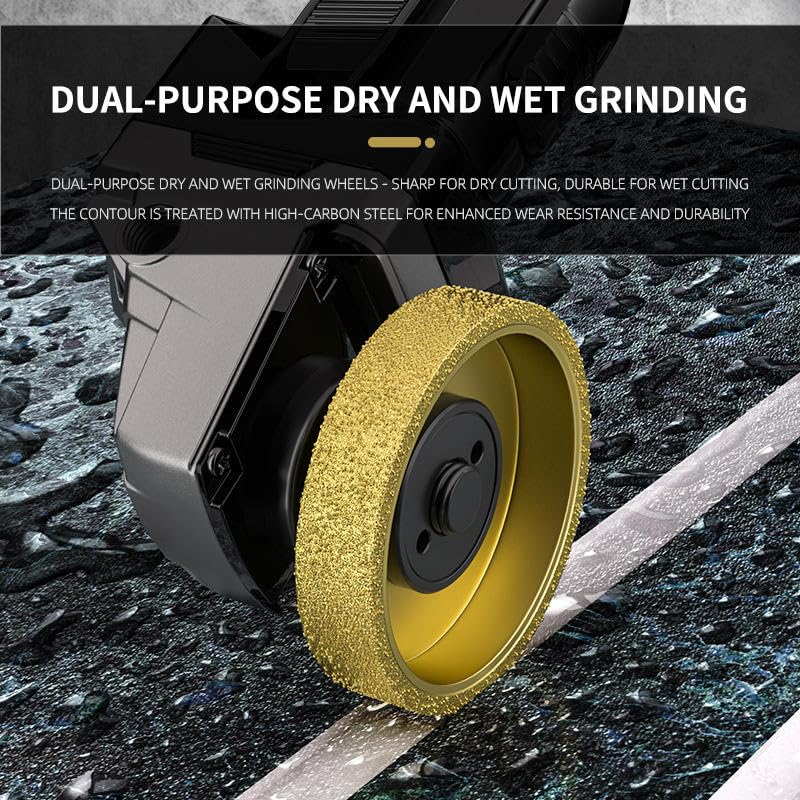 20 mm Parallel Flat Edge Diamond Grinding Wheel, Marble Edge Grinding, Stone Grinding, Granite Polishing Tool, Abrasive Wheel for Angle Grinder