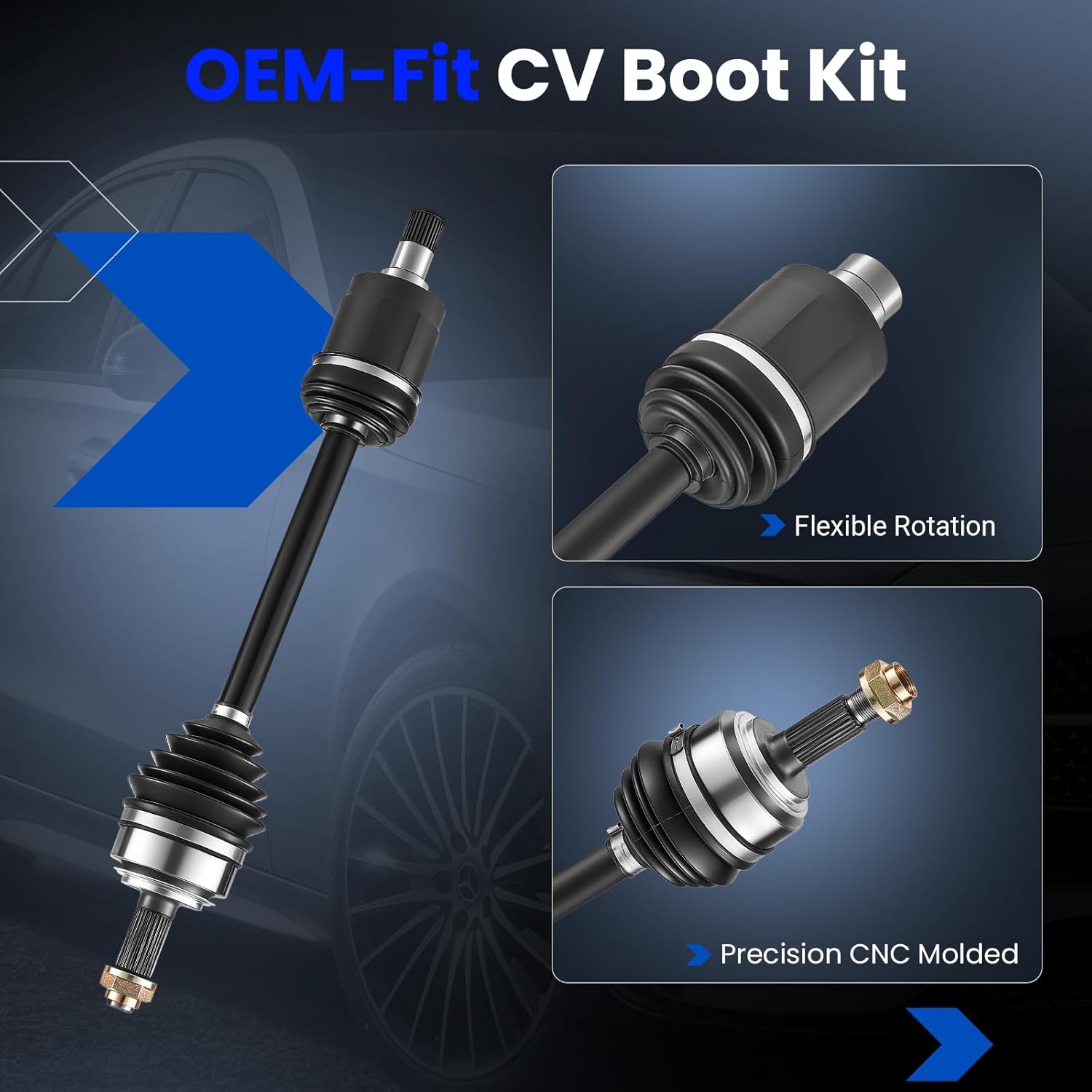 2 Pcs CV Axle Joint Kit NCV36127 NCV36128 Compatible with Honda Accord 2003-2007 3.0L V6; Compatible with Acura TL 2004-2006 3.2L V6 - for 44306SDBA00, 44306SEPA01, 44306SEPA02 Replacement