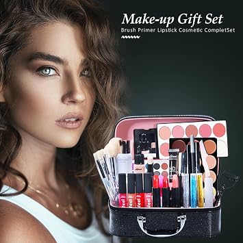 Full Beauty Cosmetics Set, Makeup Kit, 35 Piece Set, Full Beauty Makeup, For Women, For Beginners, Cosmetics Set, Girls Makeup Kit, Popular Cosmetics Set, Long Lasting, Lipstick, Makeup Palette, BB