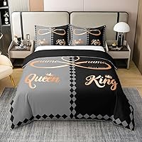 Vista 32 de Juego de ropa de cama de 100 % algodón pastel arcoíris con rayas abstractas onduladas, funda de edredón brillante, turquesa, azul, rosa, morado