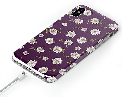Miniatura 3 de Casely Funda para iPhone XXS  Daisy Daydream - Funda floral morado ciruela