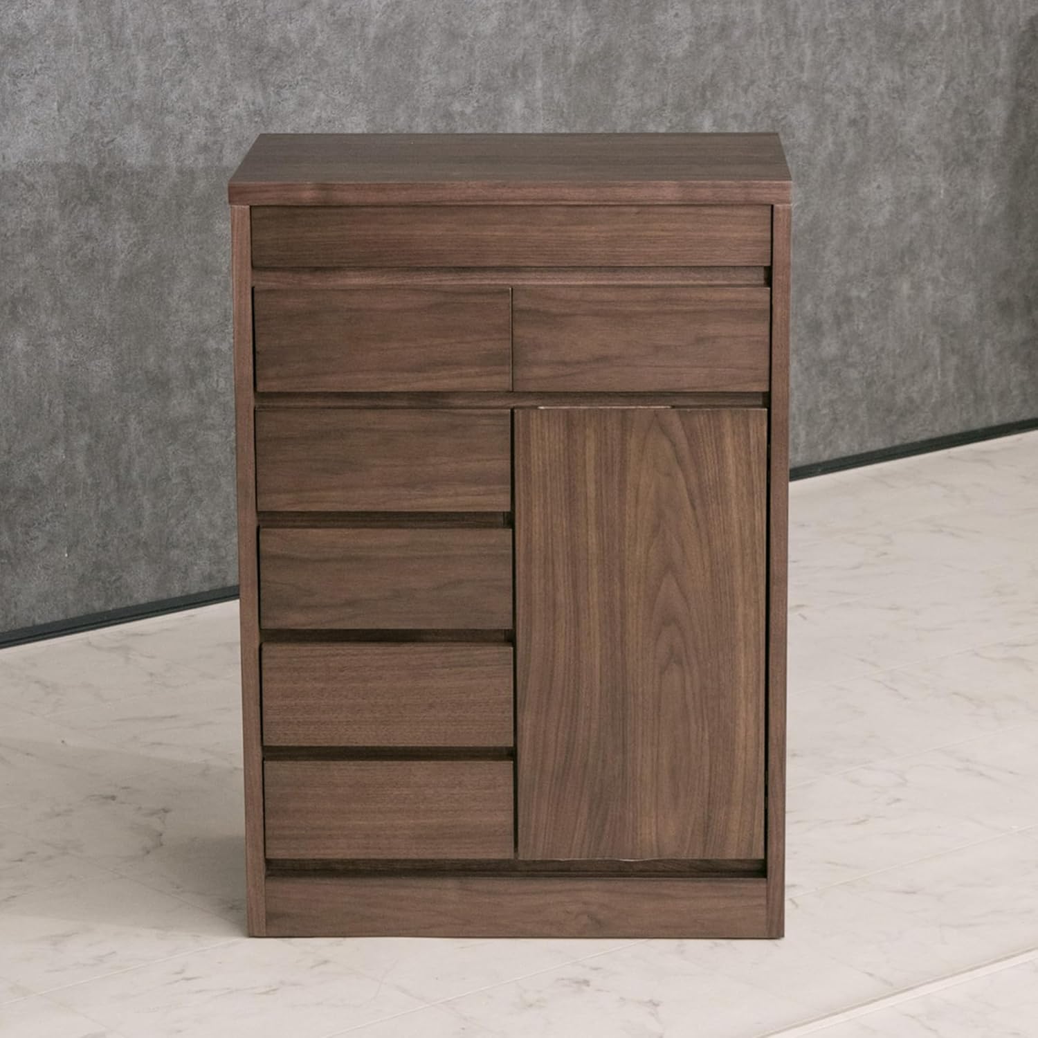 Cabinet, Living Board, Sideboard, Width 23.6 x Depth 15.0 x Height 33.5 inches (60 x 38 x 85 cm), Brown 462430