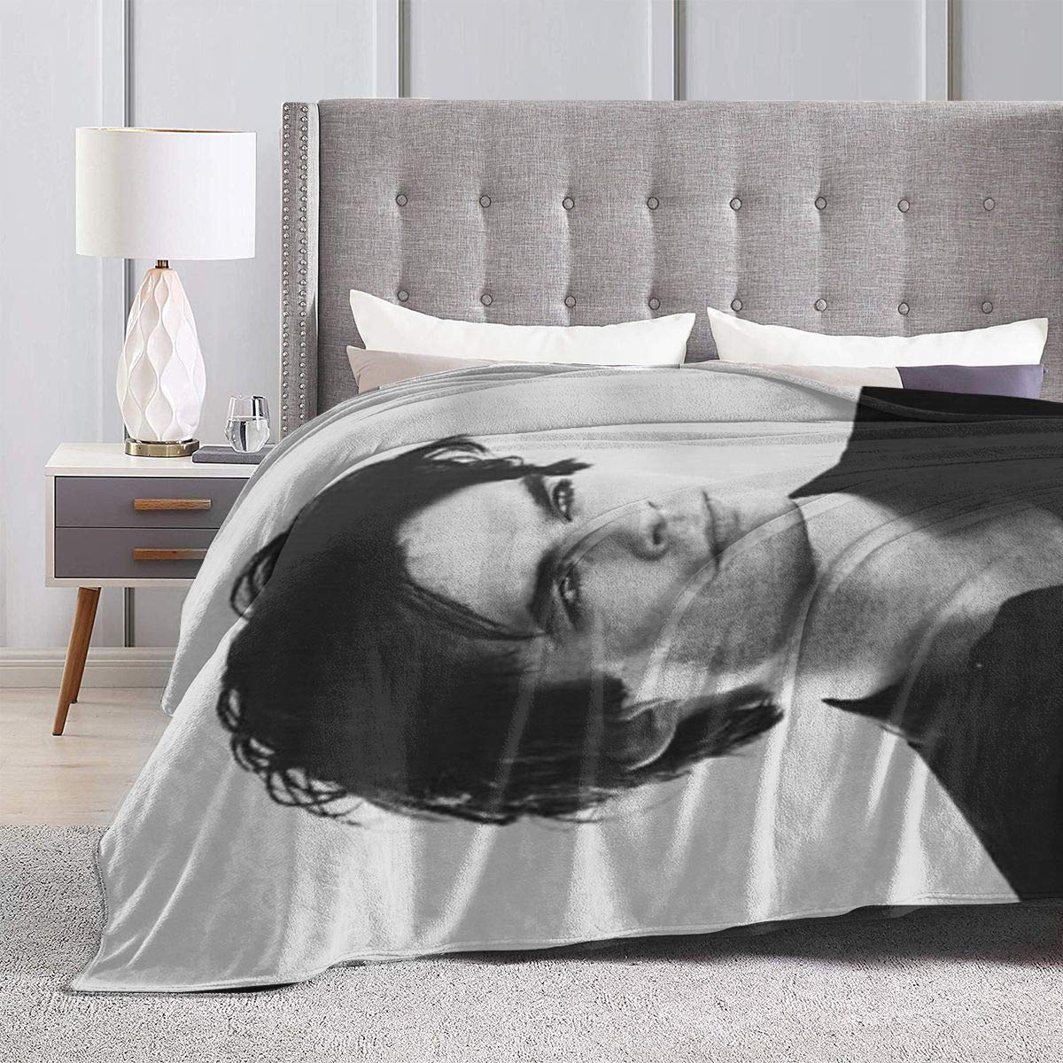 Beaver - Coperta in flanella con stampa lavorativa, super morbida, per divano, letto, campeggio, stagionale