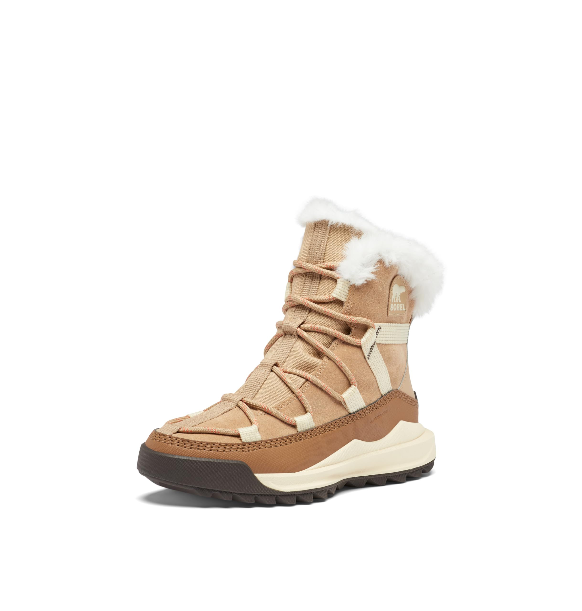 Sorel Women's Ona RMX Glacy Plus Waterproof Snow Boot, Canoe/Sea Salt, 37 EU