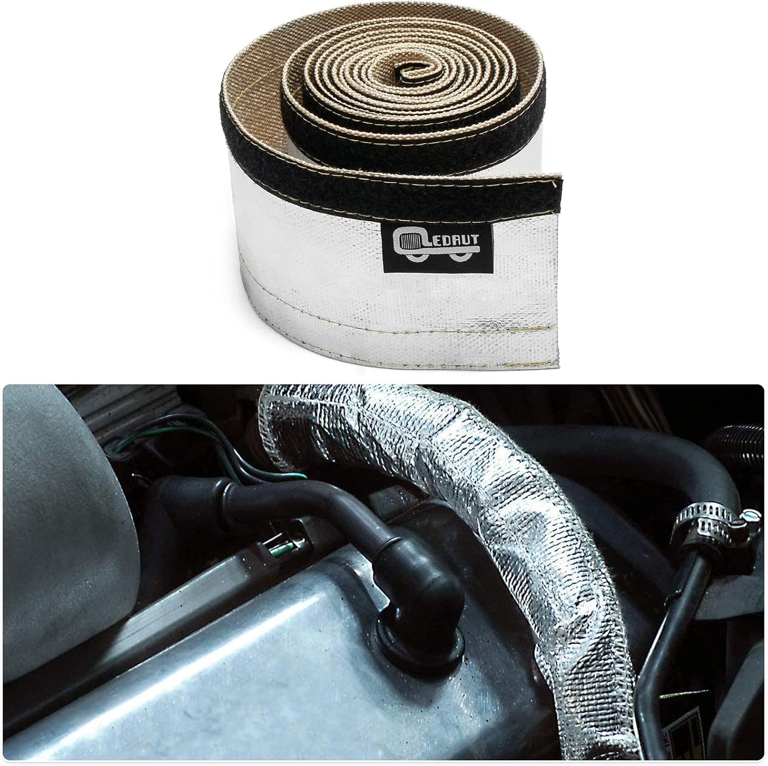 Buy Heat Shroud Aluminized Sleeving Heat Shield fuel line wire heat