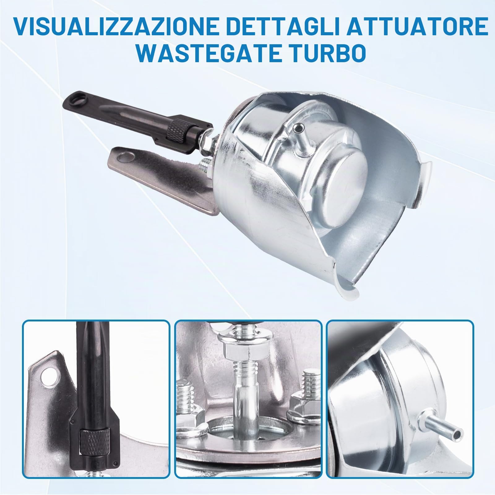 Wastegate Turbo Turbocompressore Wastegate Turbo Boost Regolatore di Ricambio per Berlingo C2 C3 C4 C5 Xsara C-Max Focus Mk2 Mk6 206 207 307 407 Partner C30 S40 S80 Numero di Parte 1231096