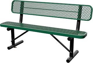 6 Feet Steel Park Bench for Outside