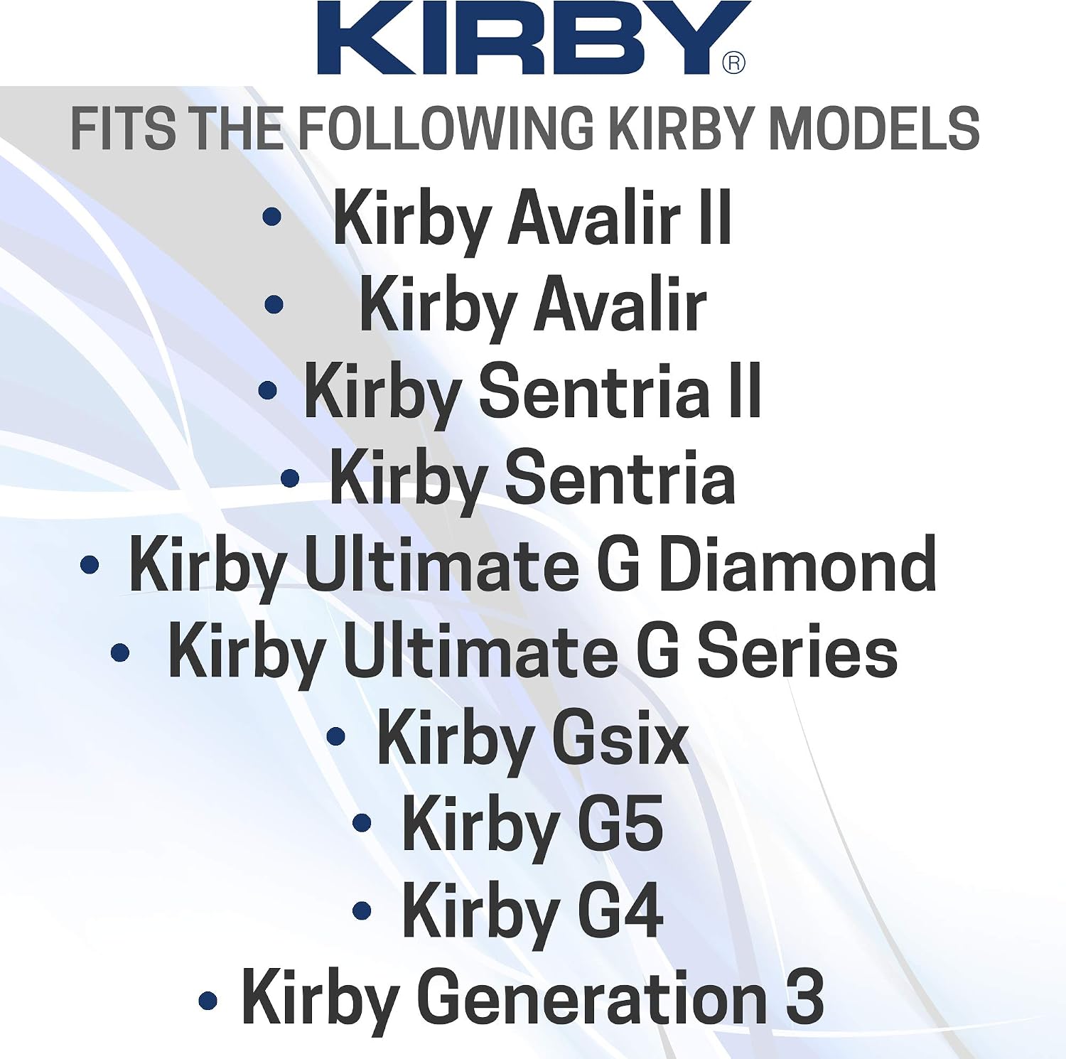 Kirby Micron Magic HEPA Filter Bags 6-Pack, Part #204811 | Genuine Kirby OEM | Fits F-Style & Twist-Style Kirby Vacuums (Avalir, Sentria, G Series)