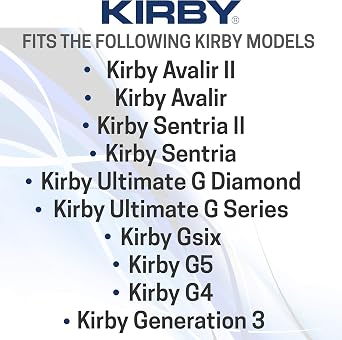 Kirby Micron Magic HEPA Filter Bags 6-Pack, Part #204811 | Genuine Kirby OEM | Fits F-Style & Twist-Style Kirby Vacuums (Avalir, Sentria, G Series)
