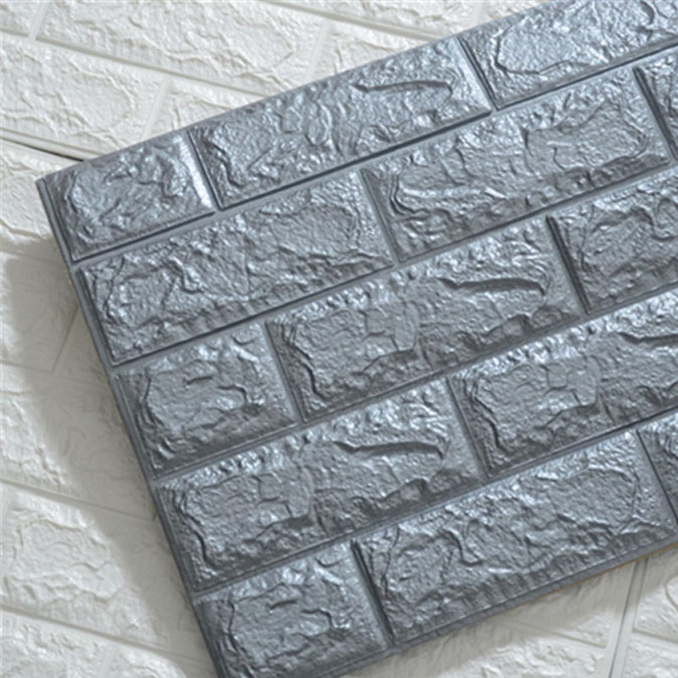 [YXSNG] クッションレンガ シート 白 壁 壁紙 レンガ 賃貸 3D壁紙 立体 防音 断熱 補修 ブリック クッションシート