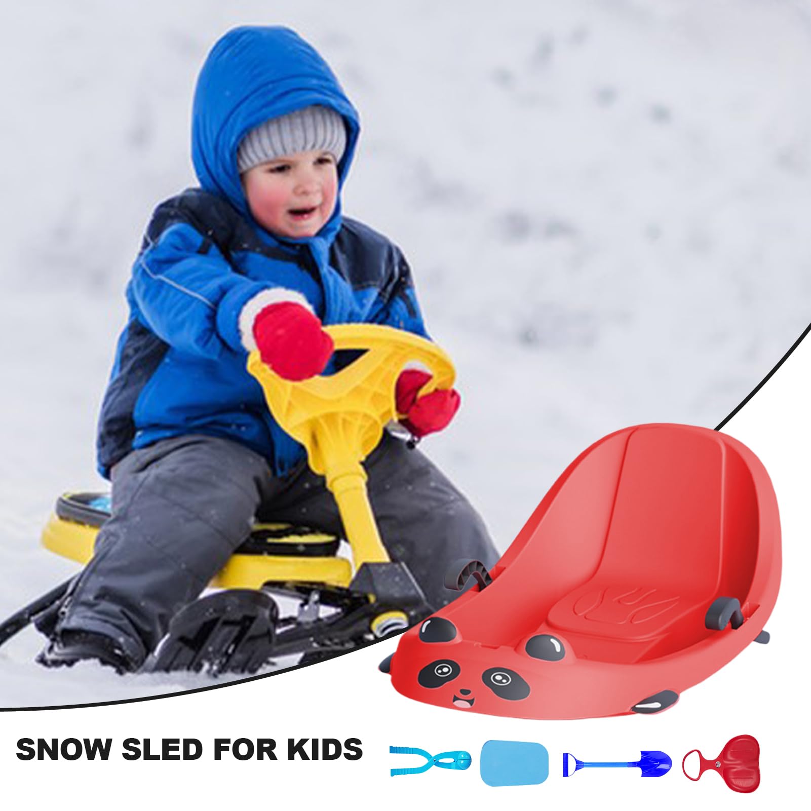 Luge de Neige pour Ergonomique et Familial