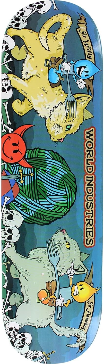 World Industries Cats Jousting Skate Deck-8.25