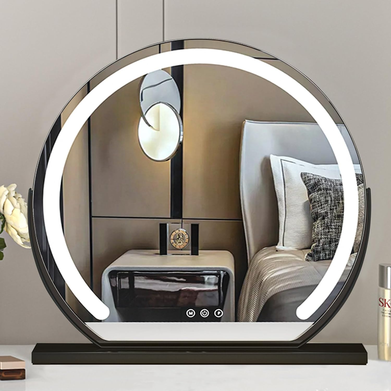 FERKAP Vanity Mirror with Lights, Tabletop Makeup Mirror