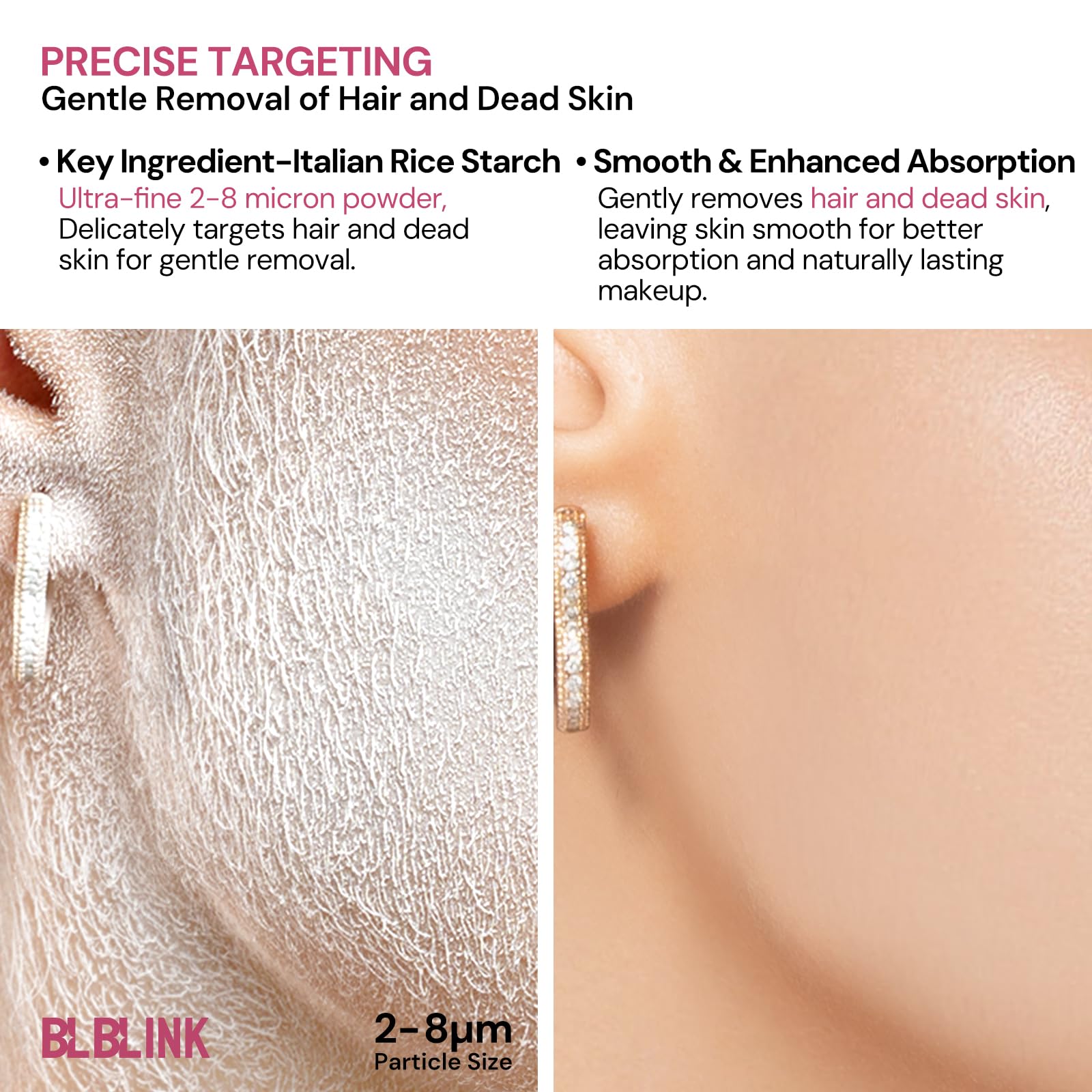 BLBLINK Hair Identifier Spray for Face Shaving, Dermaplaning and Skin Care - Moisturizing Dermaplaner Spray Plus Razor