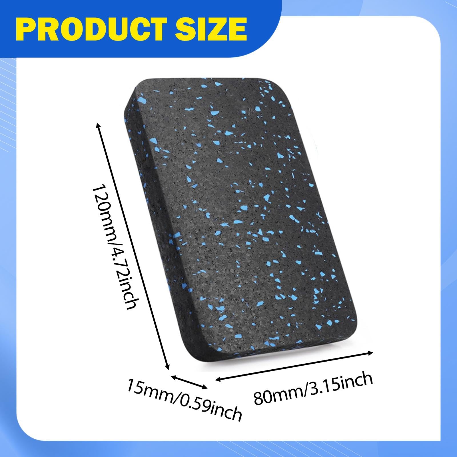 Alfombrilla Antivibración para Cinta de Correr, Antideslizante, para Proteger El Suelo, Ideal para Remo Y Entrenamiento en Casa, 12 Piezas