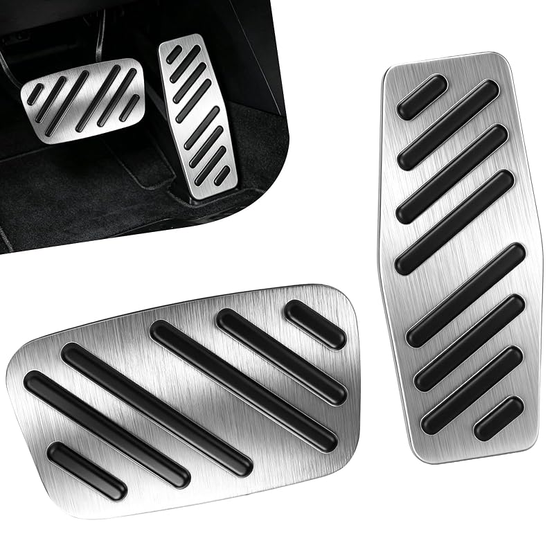 Kit de Capas para Pedal de Freio e Acelerador em Alumínio Antiderrapante ALILUSSO TB-CE-01 para Chevy, GMC, Cadillac e Buick