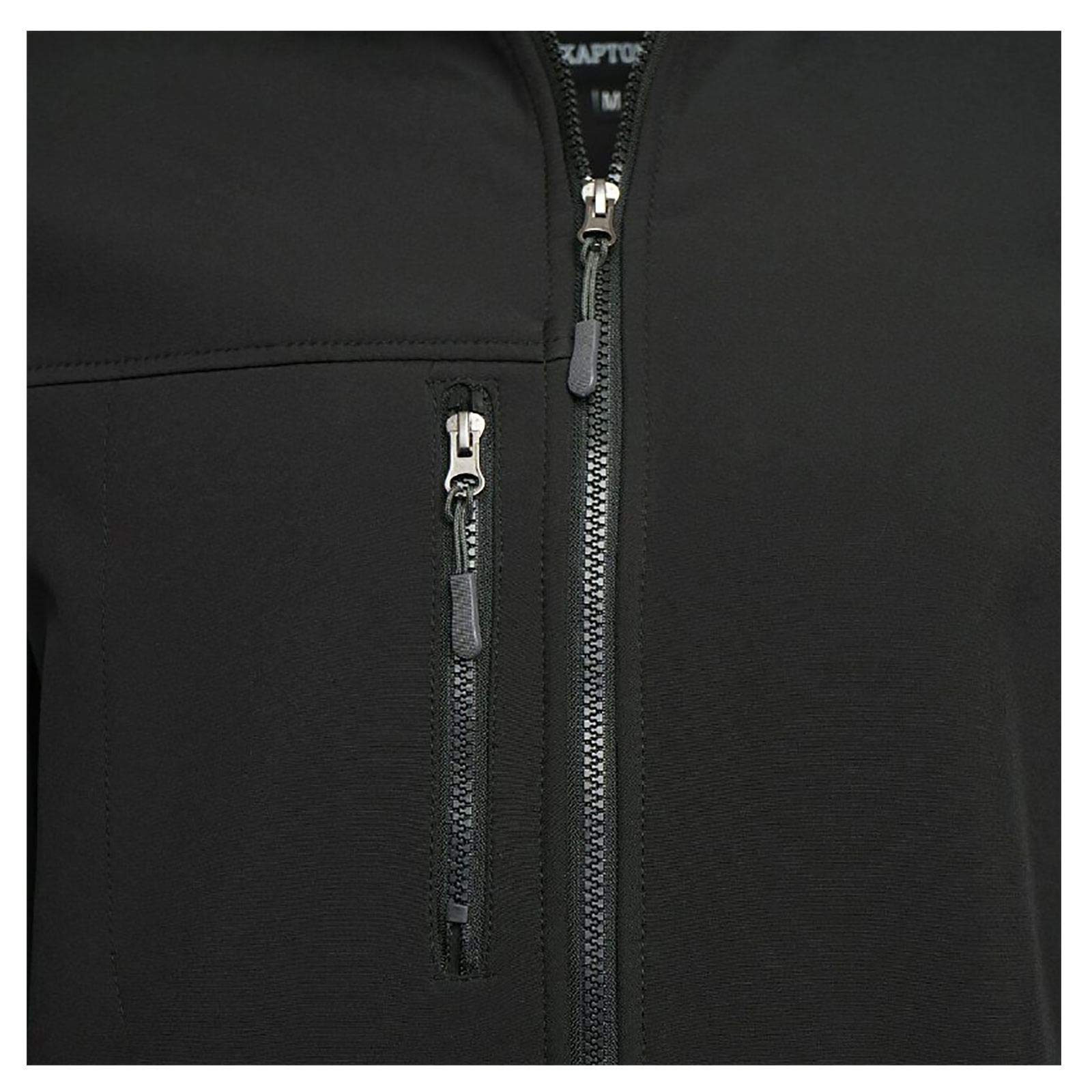 21Fashion Męska kurtka Soft Shell wodoodporna zapinana na zamek błyskawiczny dorośli długi rękaw ciepły płaszcz zimowy mały/5XL, Black, XL