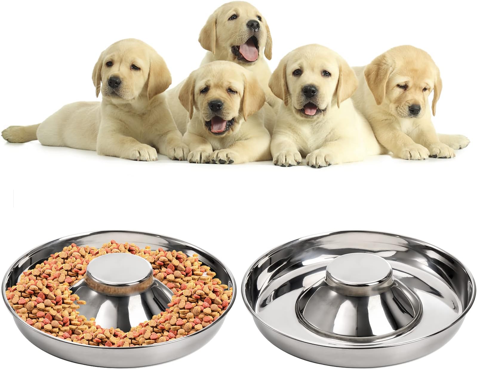 Pet Supplies Puppy Feeding System 6 Litter Multiple Dog Bowl Feeder