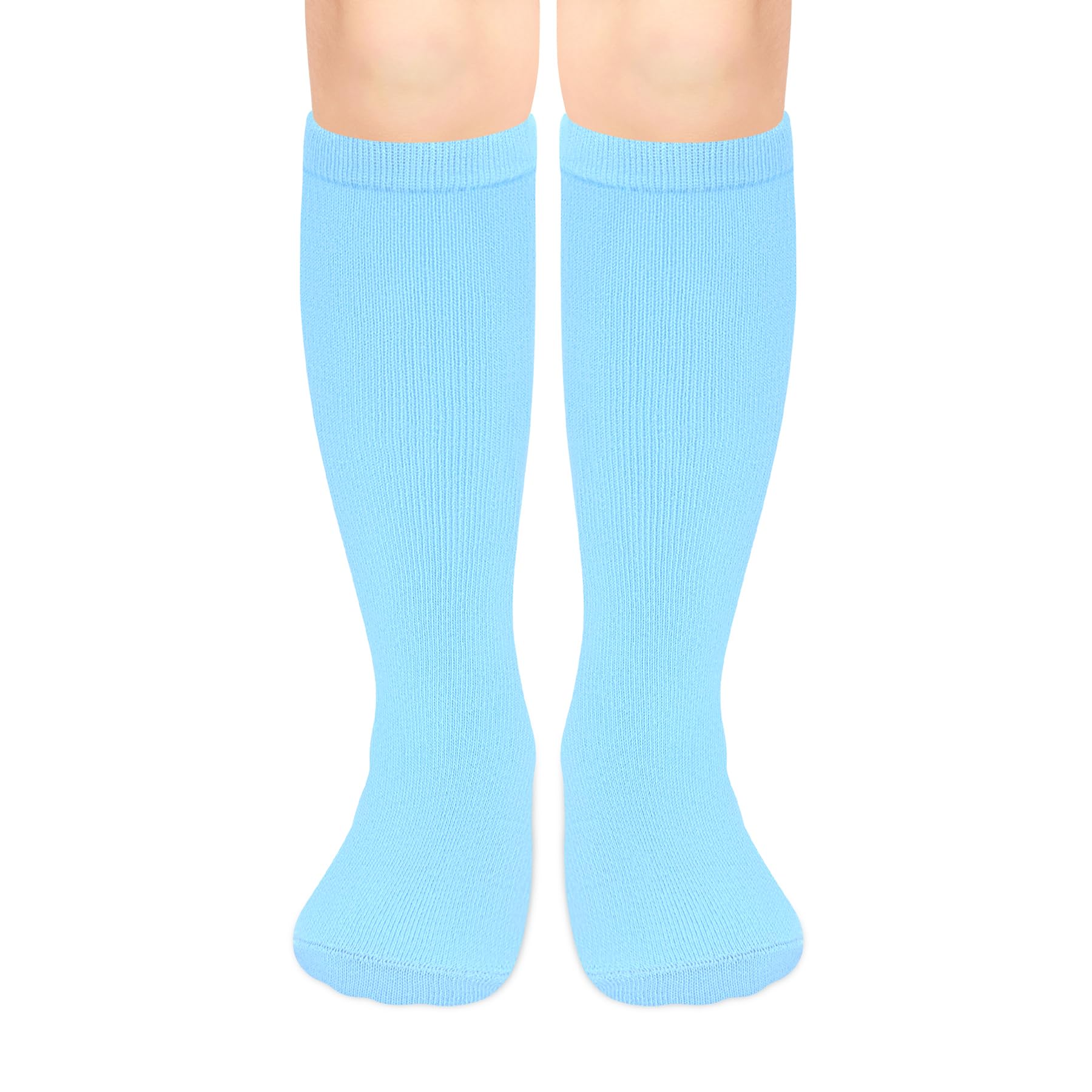 Olreco 1 Pack Toddler Kids Youth Soccer Socks Girls Boys Baseball Socks Youth Knee High Softball Football Accessories Cotton