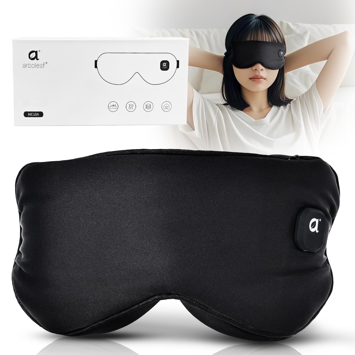Amazon | Arboleaf ホットアイマスク USB充電式 コードレス 温熱＆遮光