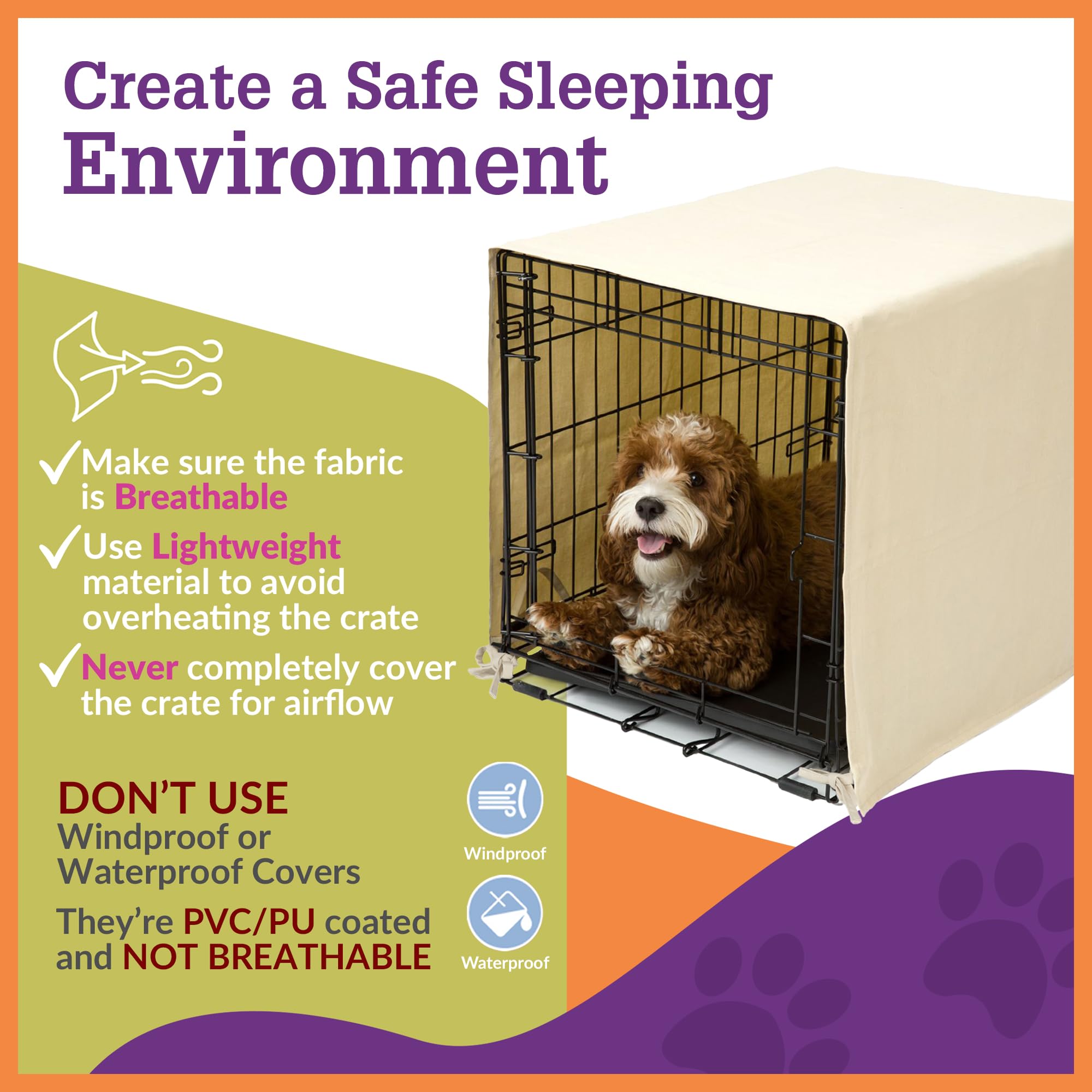 Amazon.co.jp: Pet Dreams クレートカバー 24 30 36 42 48 cm icrate