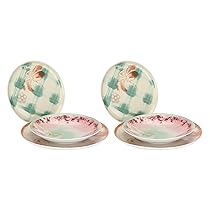 THUN – Set 2 posti tavola Bloomia – porcellana – Collezione Giardino di primavera – Ø 21 cm – Ø 21.5 cm – Ø 19.5 cm