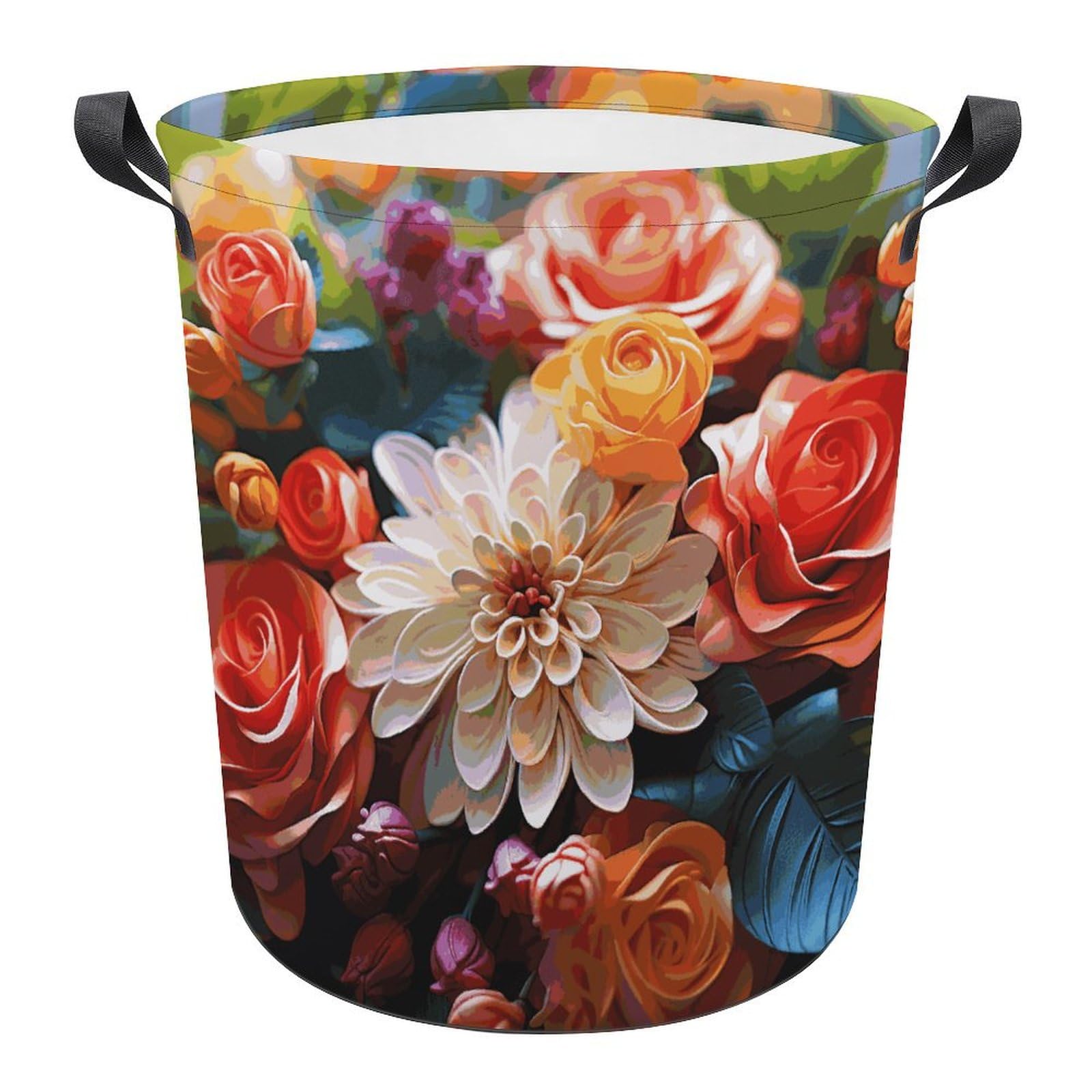Panier à linge pliable grand format avec poignées pour trier et ranger