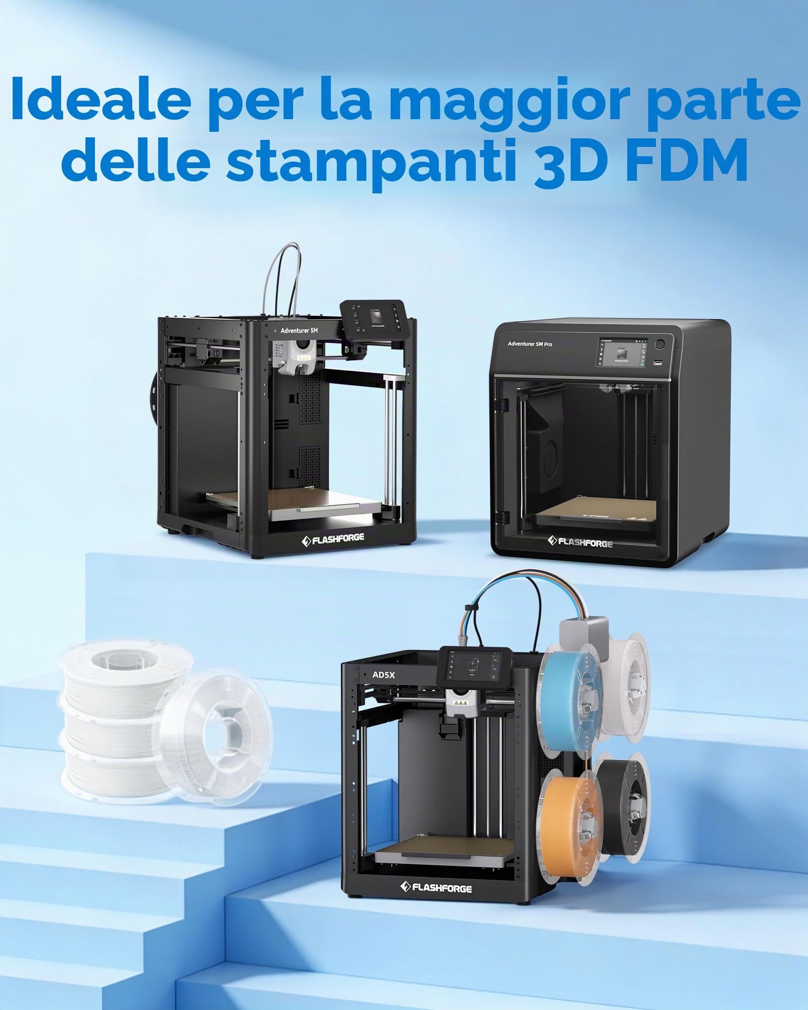 ASA Filamento 1,75 mm Sparkle Purple, filamento per stampante 3D per la stampa di parti funzionali all'aperto, resistente alle intemperie e al calore, 1 kg, viola