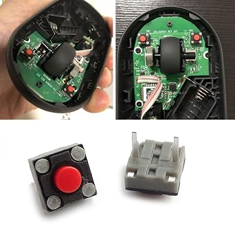 Momentary Quiet for Touch Push Button Mouse Switch 6x6x4.3mm 2pcs