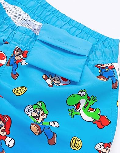 Vista 5 de Super Mario Pantalones cortos de natación Luigi Kids Gamer - Traje de baño para niños