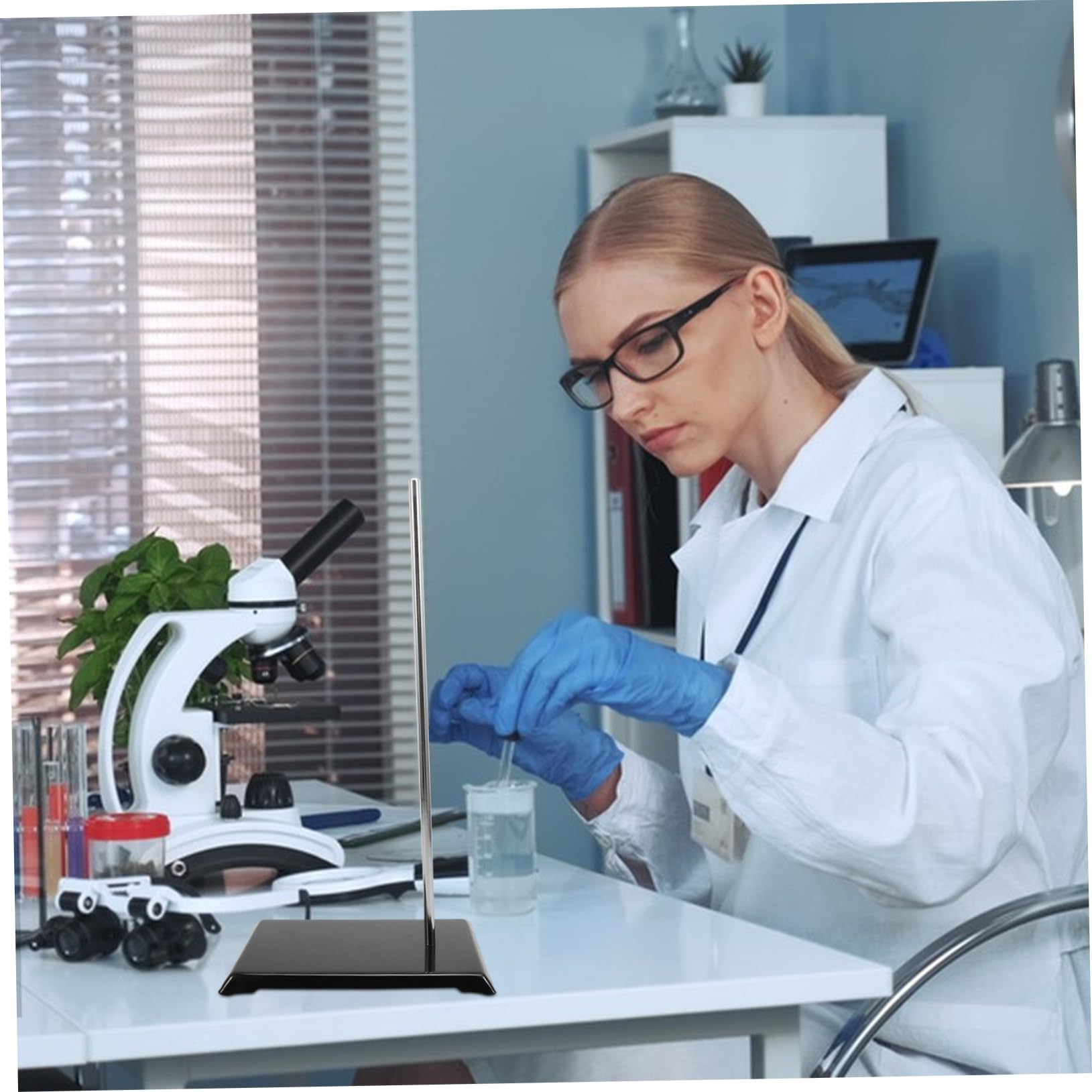 Artículos Metálicos De Laboratorio Docencia Investigación Diseño Práctico Soporte De Mesa