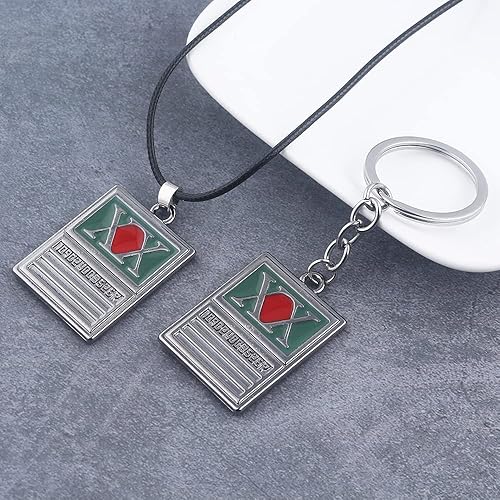 Miniatura 6 de SONGCHANGJEWELRY Llavero de collar Hunter & Hunter HxH Anime GON Killua Kurapika Cosplay Regalos de Navidad para hombres y mujeres